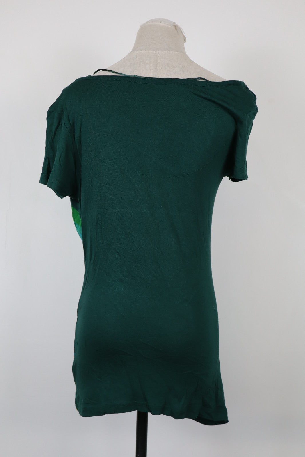 DESIGUAL MAGLIA DONNA TG. S WOMAN CASUAL VINTAGE T-SHIRT  TOP CANOTTA
