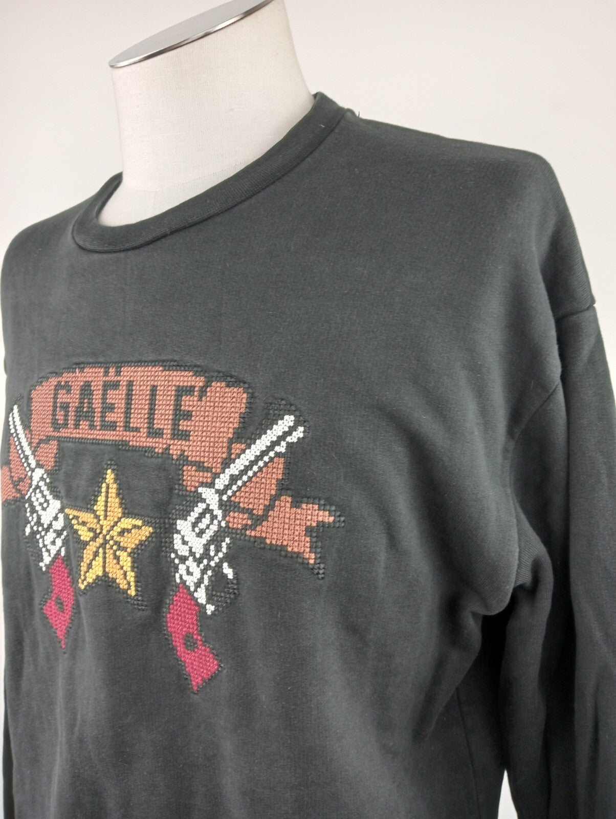 GAELLE PARIS FELPA UOMO Tg L MAN CASUAL VINTAGE SWEATSHIRT CASUAL COTONE