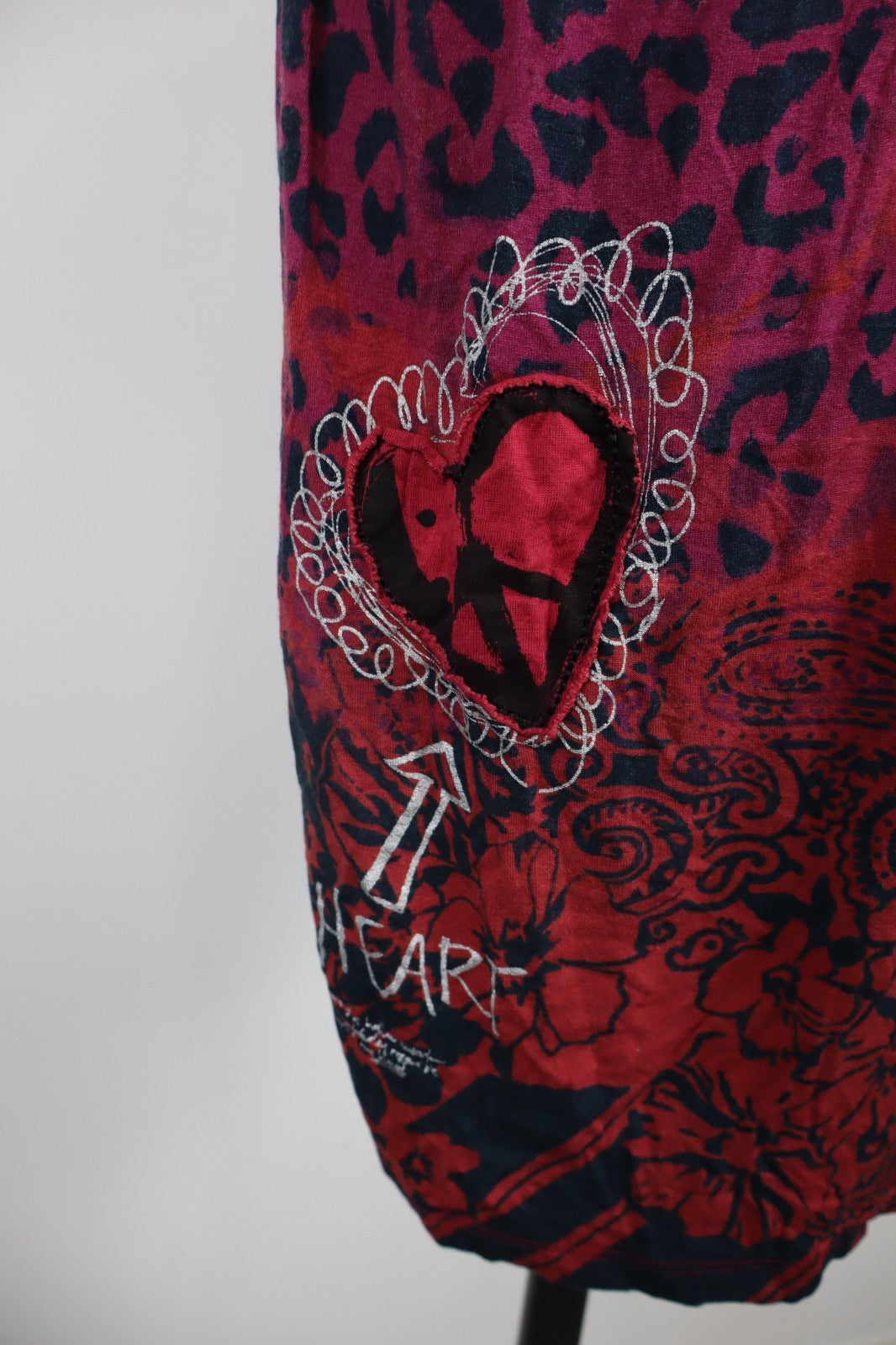 DESIGUAL VESTITO DONNA TG. M WOMAN CASUAL VINTAGE DRESS COTONE