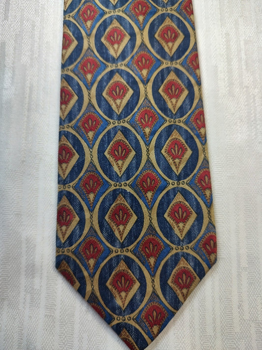 TINO COSMA 100% SILK TIE SETA CRAVATTA NECKTIE MADE IN ITALY CLASSIC