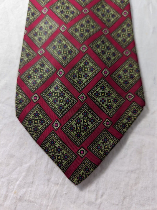 TRUSSARDI ACTION 100% SILK TIE SETA CRAVATTA NECKTIE MADE IN ITALY