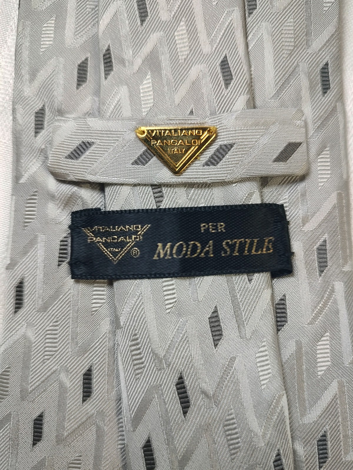 VITALINO PANCALDI 100% SILK TIE SETA CRAVATTA NECKTIE MADE IN ITALY CLASSIC
