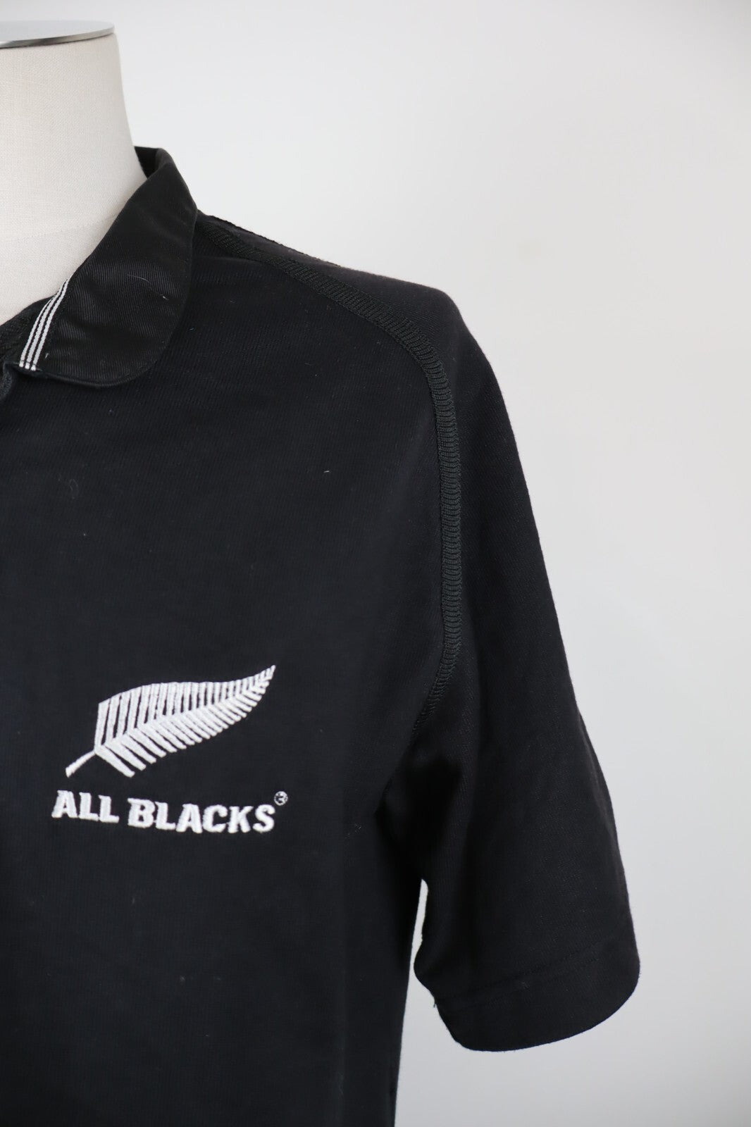 ADIDAS ALL BLACKS MAGLIA POLO RUGBY UOMO TG. XL MAN T-SHIRT CASUAL VINTAGE