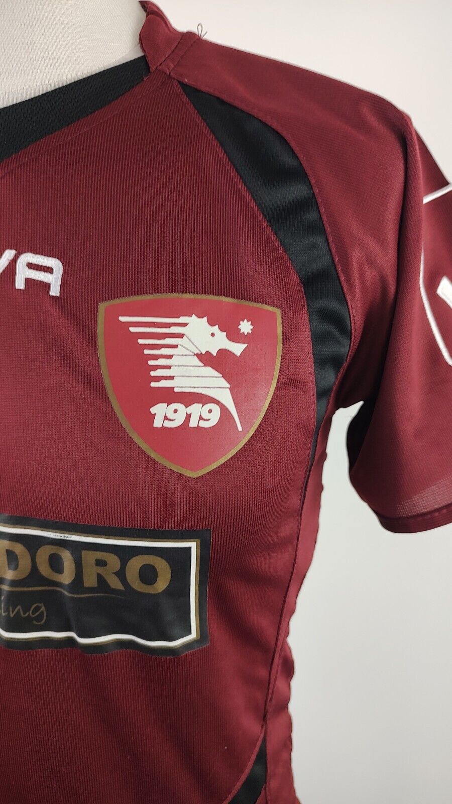 GIVOVA SALERNITANA N 9 MAGLIA CALCIO UOMO Tg XS SOCCER JERSEY TRIKOT 2012/13