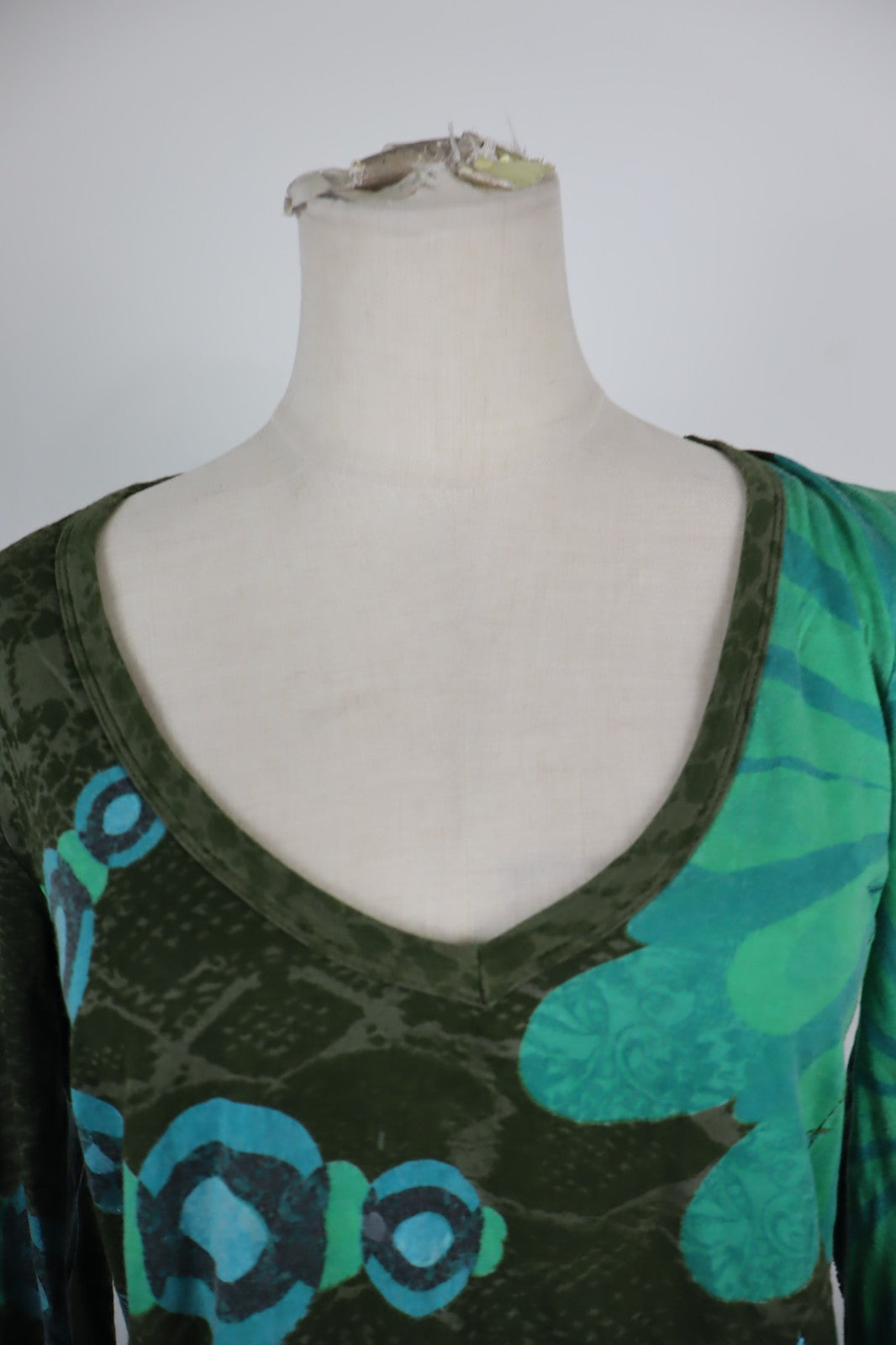 DESIGUAL MAGLIA DONNA TG. L WOMAN CASUAL VINTAGE T-SHIRT VISCOSA