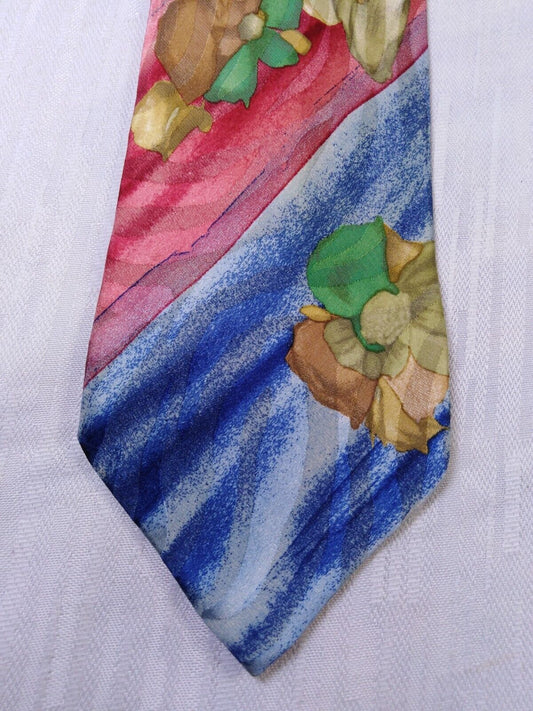 CARNAVAL DE VENISE 100%  SILK TIE SETA CRAVATTA NECKTIE MADE IN ITALY
