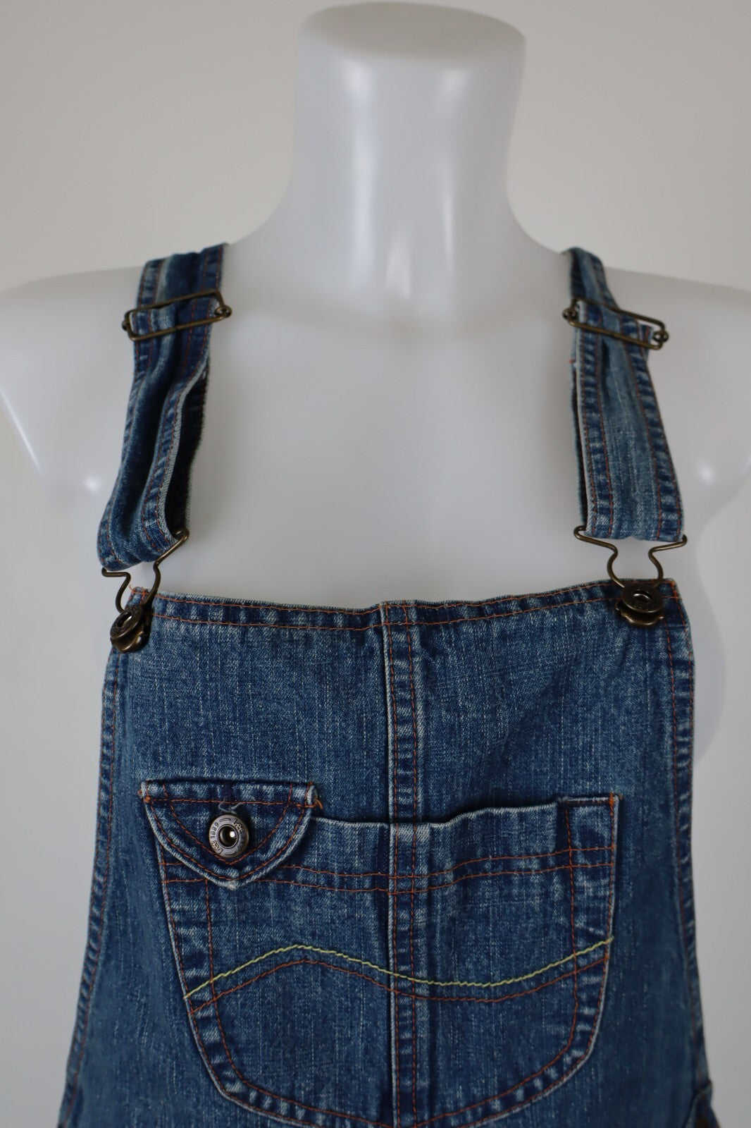 LEE COMPLETO DONNA PANTALONE Tg. S SALOPETTE ONE PIECE VINTAGE CASUAL DENIM
