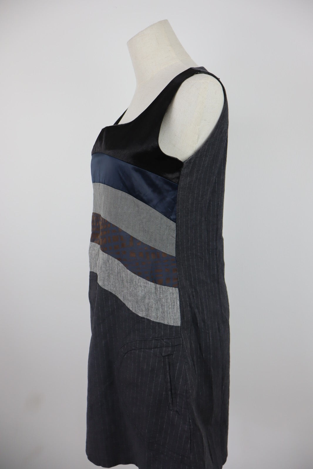 DESIGUAL VESTITO DONNA TG. 40 WOMAN CASUAL VINTAGE DRESS ABITO COTONE