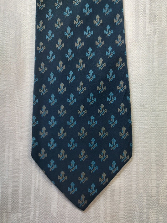 ANGELO MARINO NAPOLI 100% SILK TIE SETA CRAVATTA NECKTIE MADE IN ITALY CLASSIC