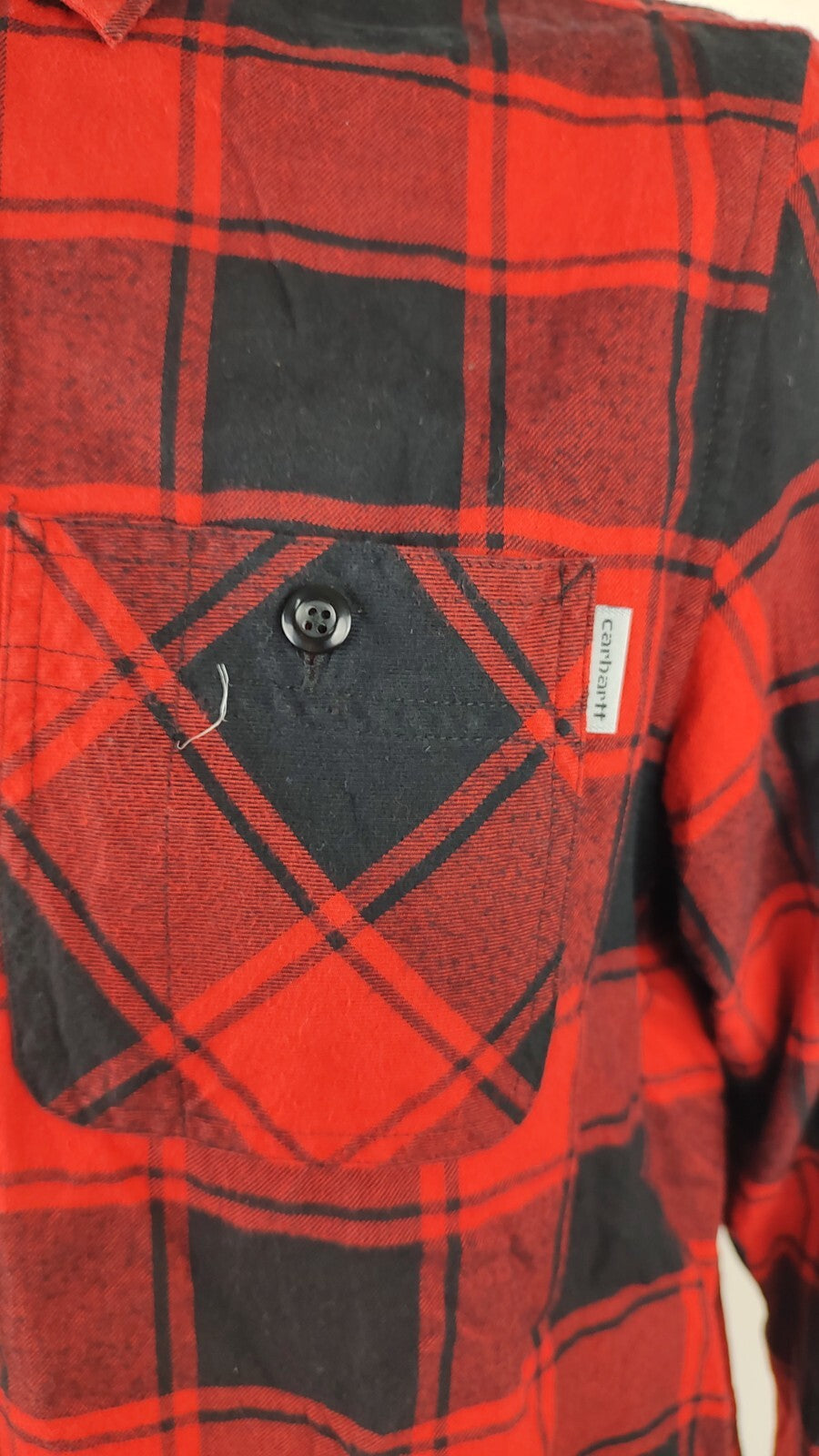 CARHARTT CAMICIA UOMO TG S MAN CASUAL VINTAGE SHIRT COTONE COTTON FLANELLA