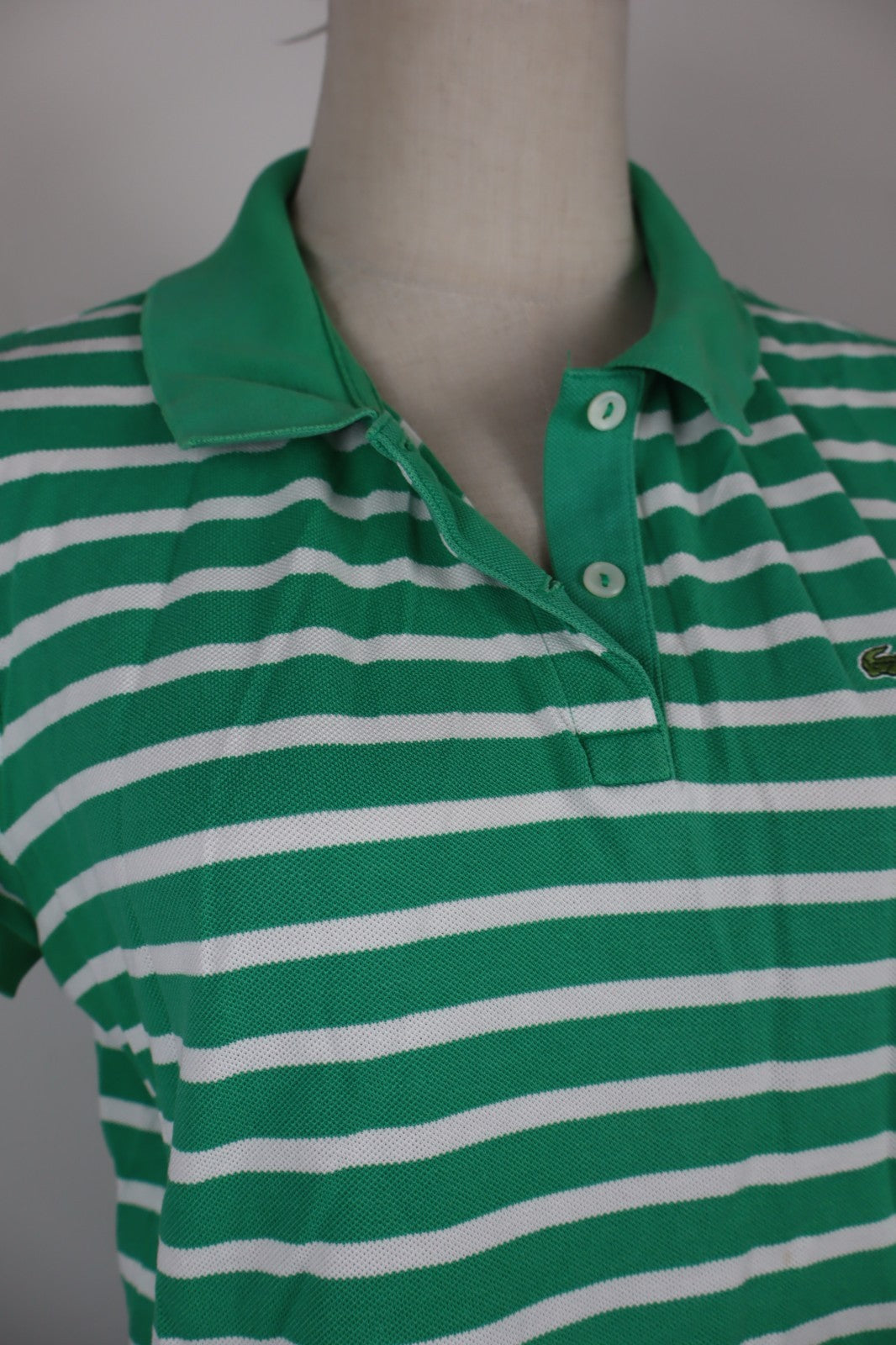 LACOSTE POLO MAGLIA DONNA COTONE TG. 46 WOMAN SHIRT CASUAL VINTAGE COTTON LOGO