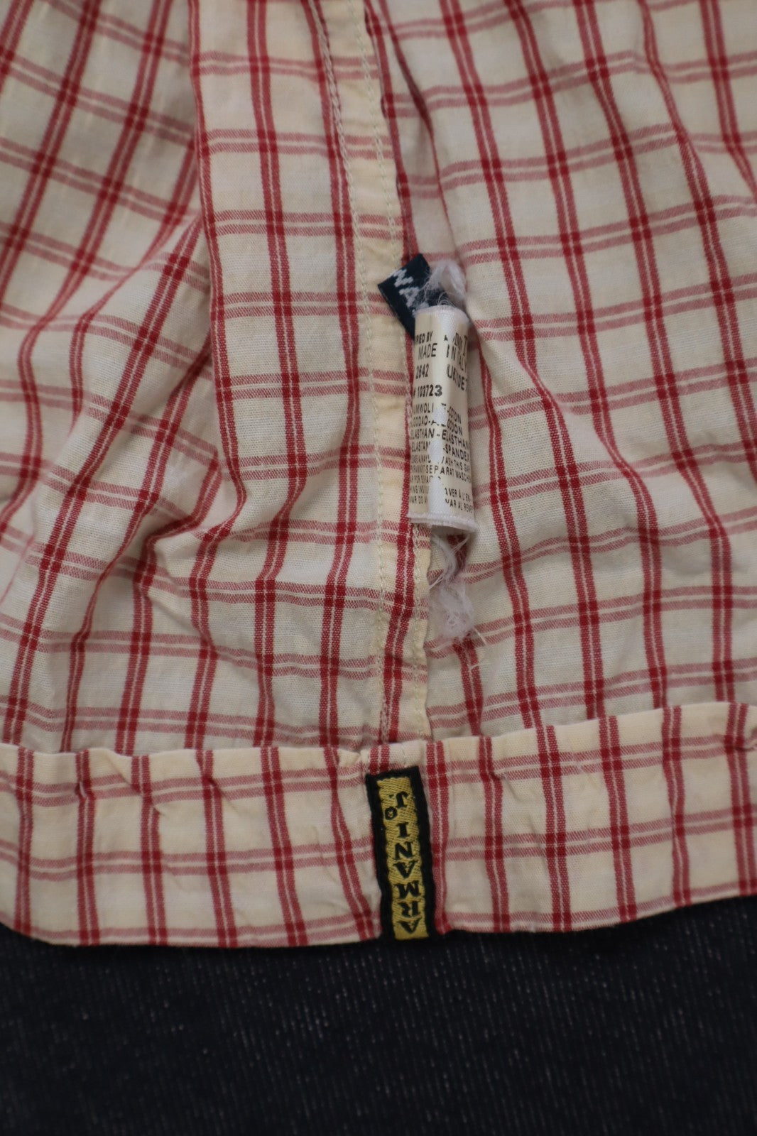 AJ ARMANI JEANS CAMICIA SHIRT UOMO MAN TG. L CASUAL VINTAGE MN ITALYADE I