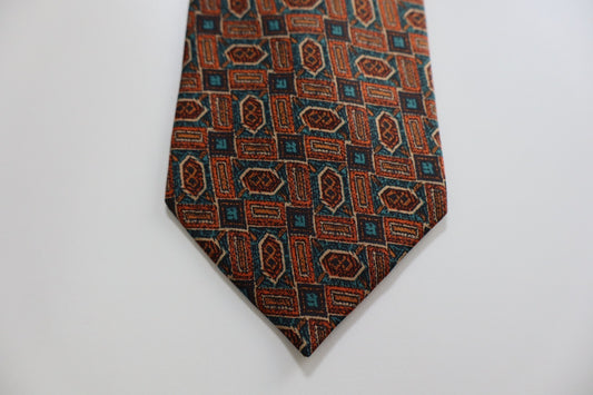 MARIO VALENTINO 100% SILK TIE SETA CRAVATTA NECKTIE MADE IN ITALY CLASSIC