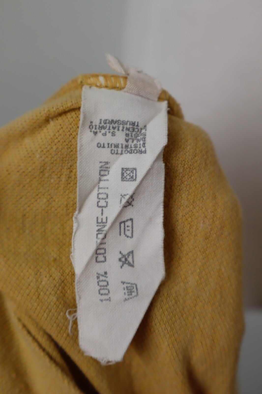 TRUSSARDI MAGLIA POLO UOMO TG M MAN T-SHIRT CASUAL VINTAGE COTONE MADE IN ITALY