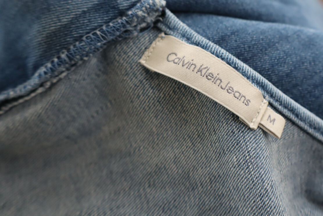 CALVIN KLEIN JEANS VESTITO ABITO DENIM DONNA TG. M WOMAN CASUAL VINTAGE DRESS