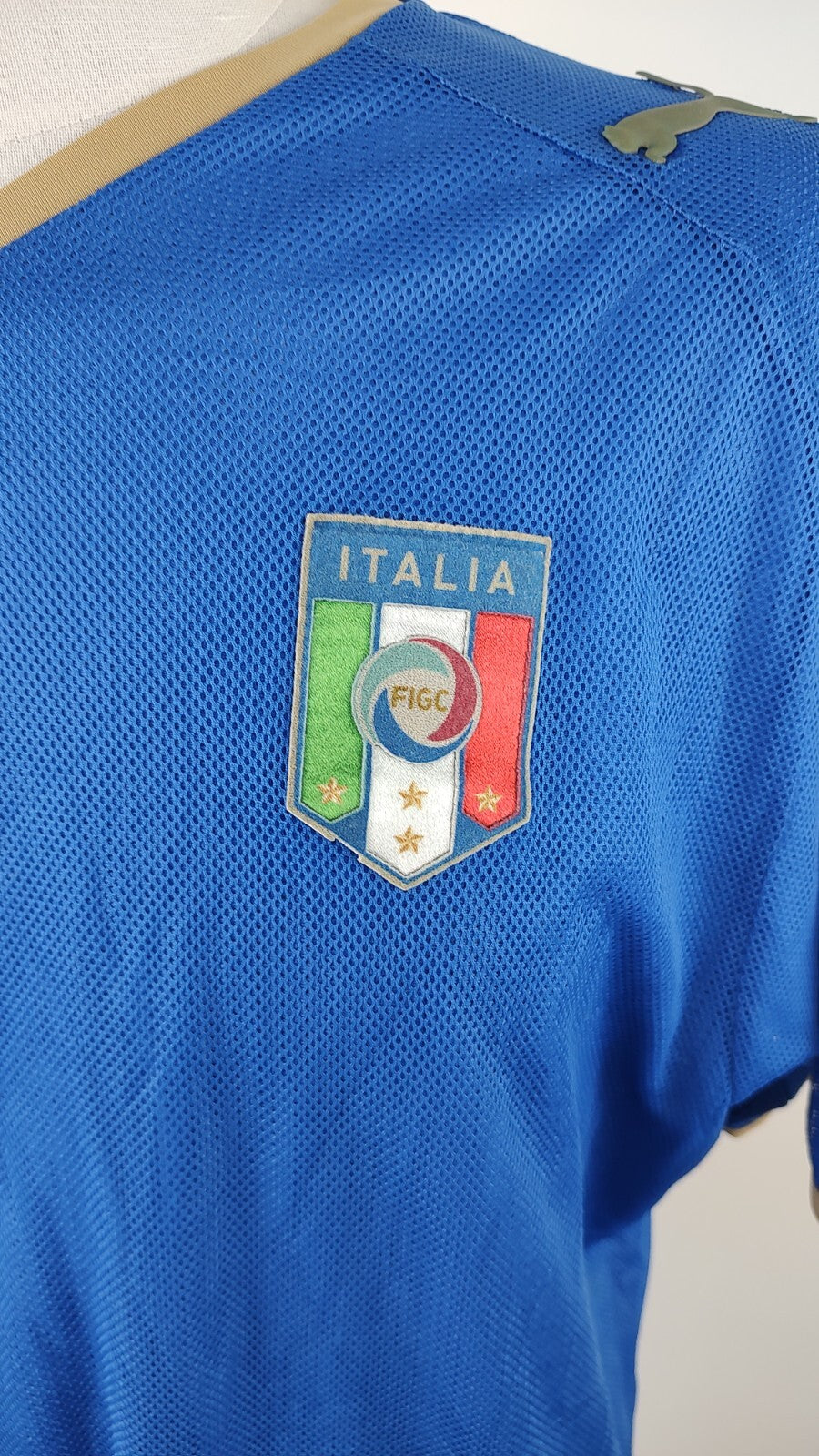 PUMA ITALIA MAGLIA CALCIO UOMO Tg XL SOCCER JERSEY TRIKOT VINTAGE 2008
