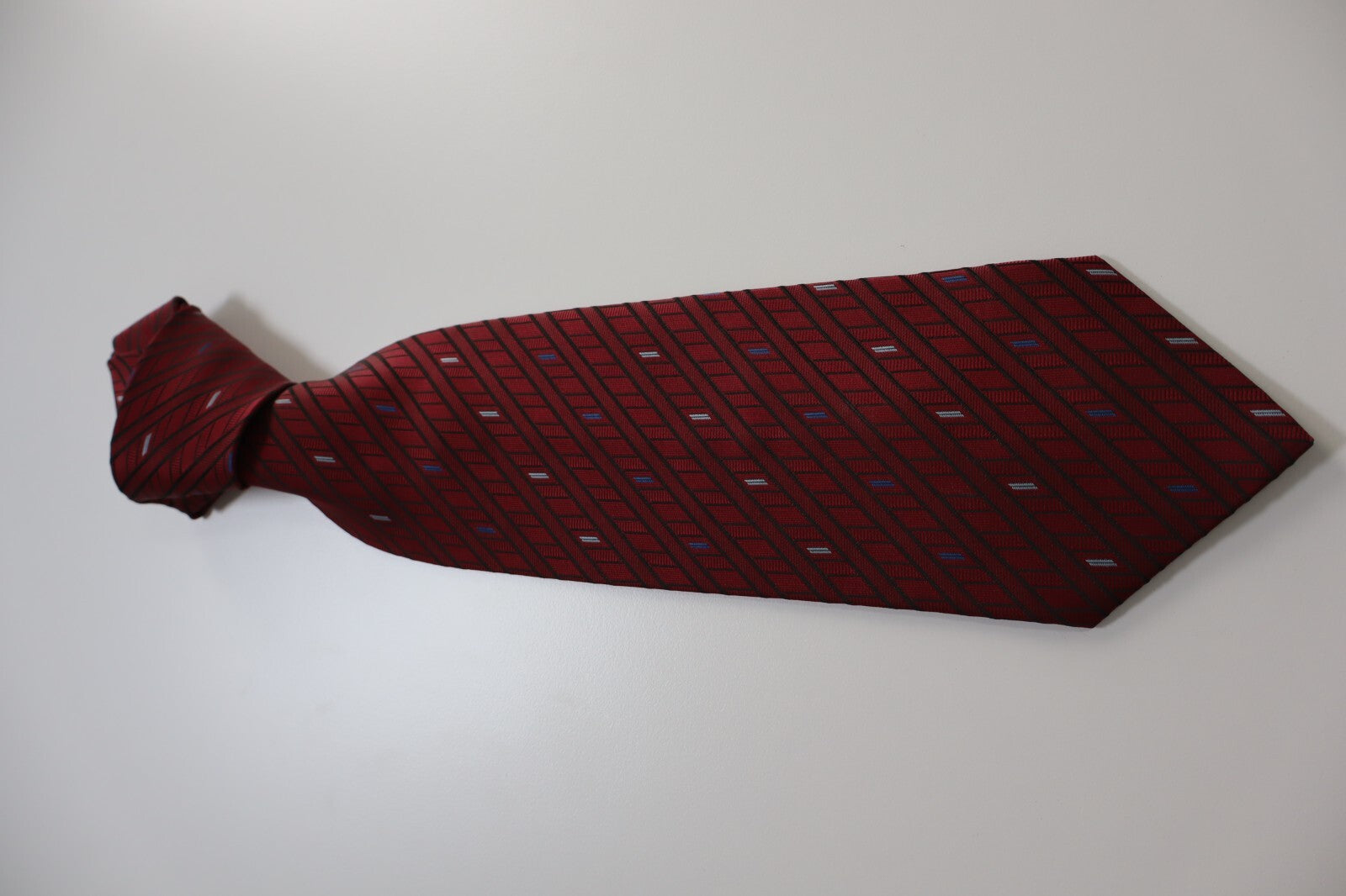 ANDREA CONTE 100% SILK TIE SETA CRAVATTA NECKTIE MADE ITALY CLASSIC SELF TIPPED
