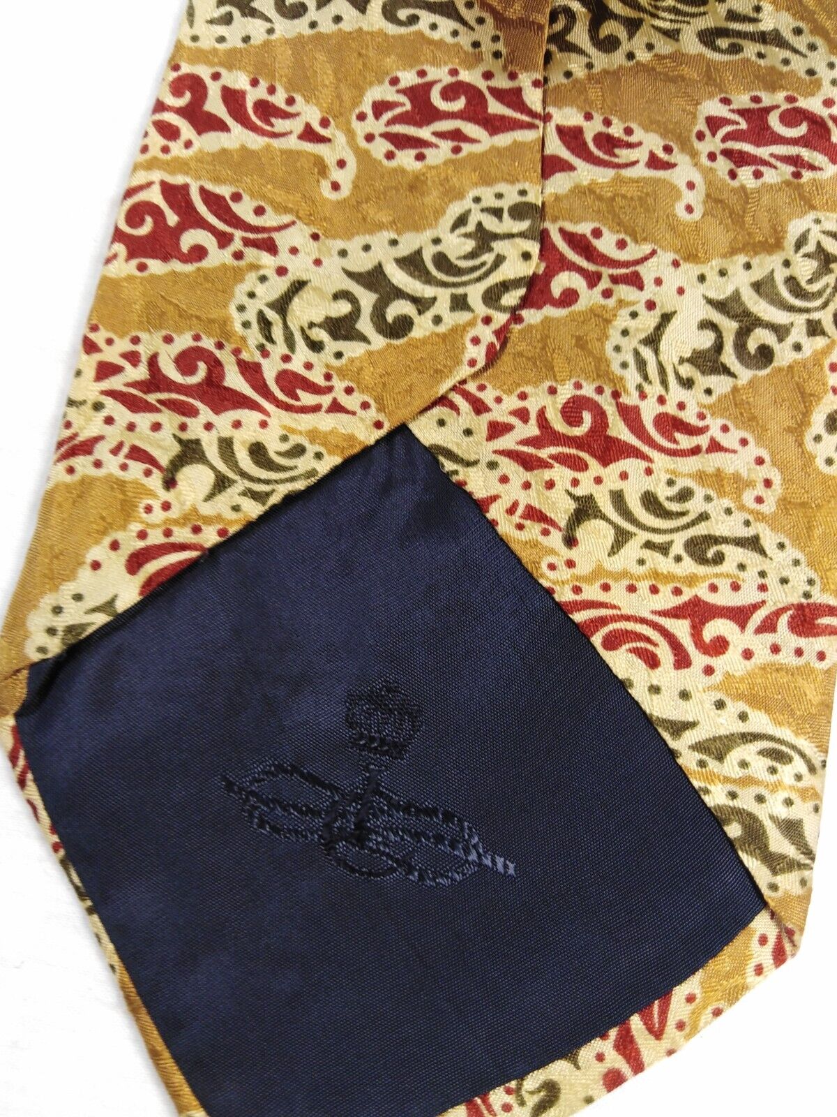 LES COPAINS 100%  SILK TIE SETA CRAVATTA NECKTIE MADE IN ITALY