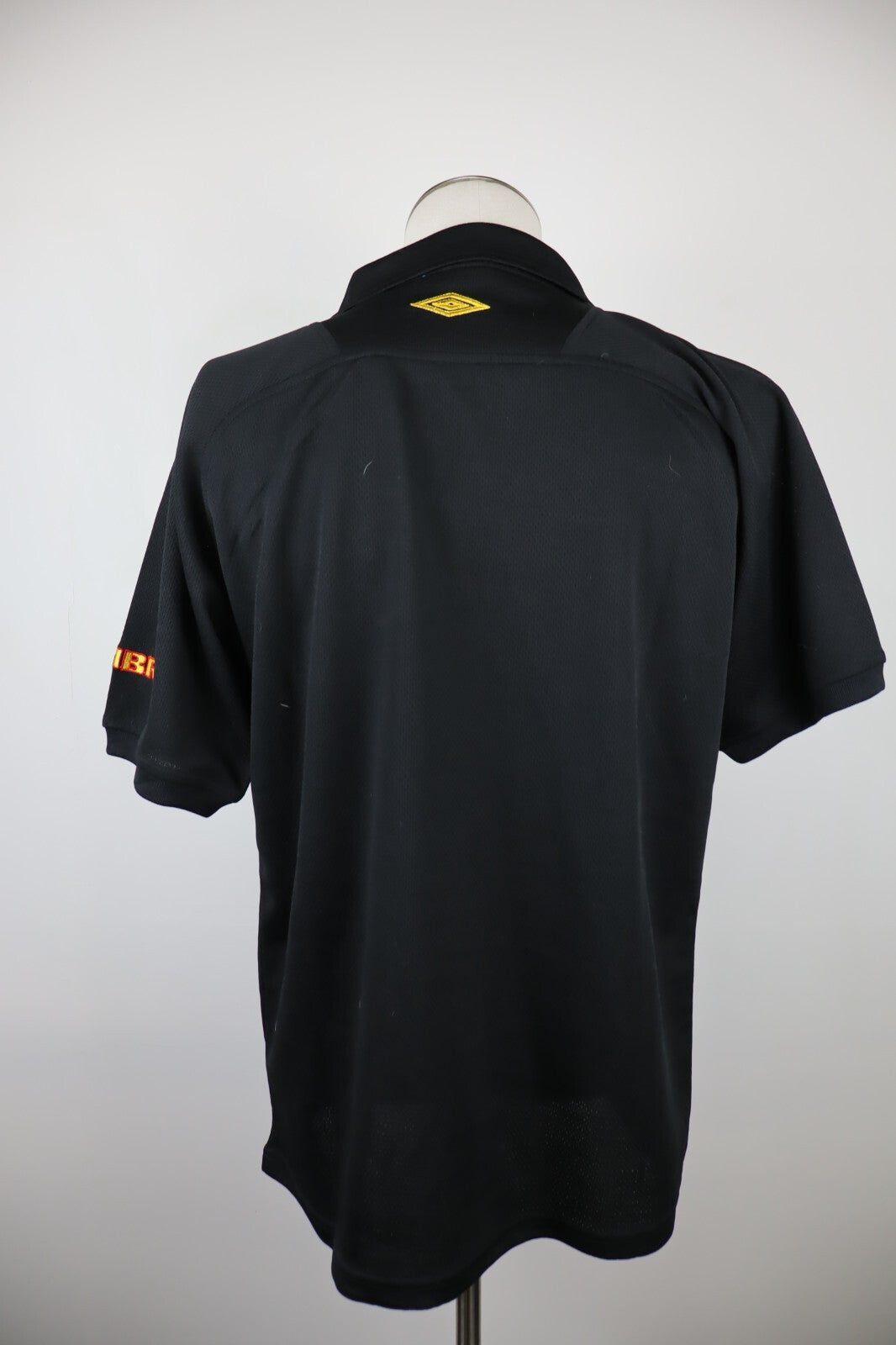 UMBRO MAGLIA POLO CON ZIP UOMO TG M MAN T-SHIRT CASUAL VINTAGE NERO POLY