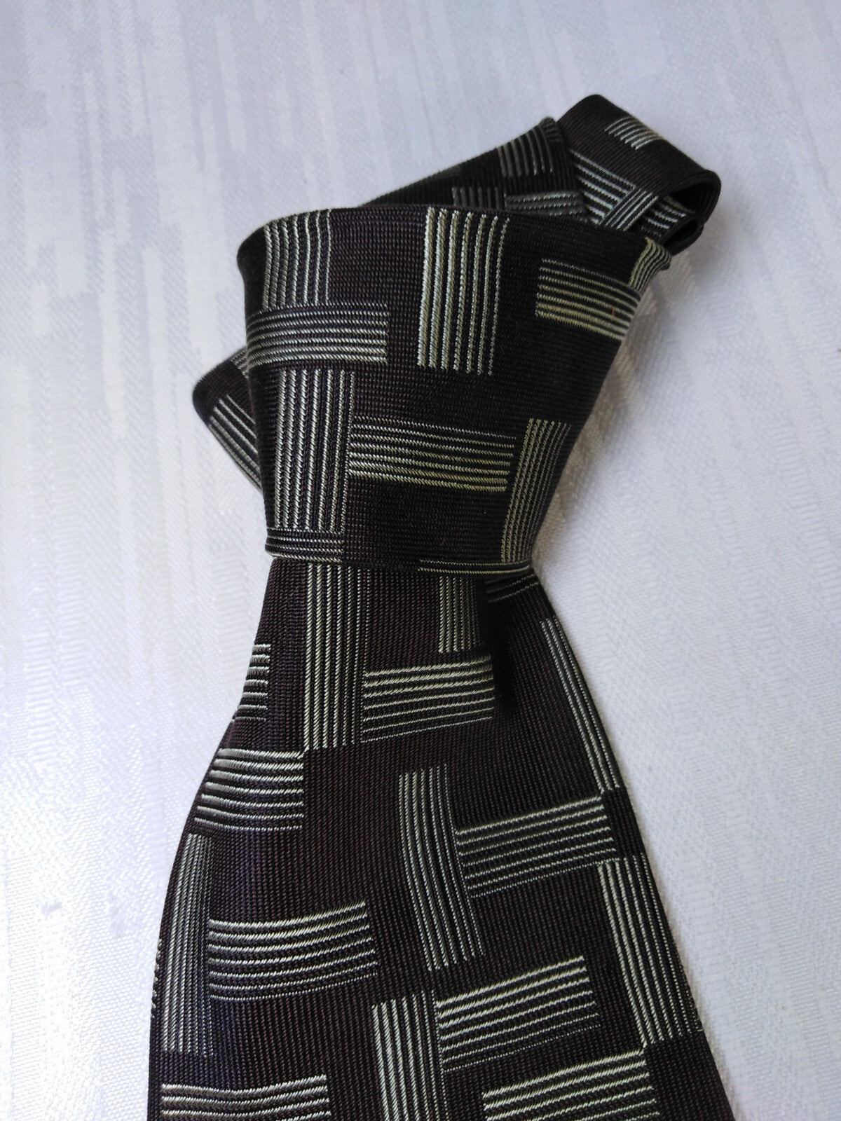 FENDI 100% SILK TIE SETA CRAVATTA NECKTIE MADE IN ITALY CLASSIC VINTAGE