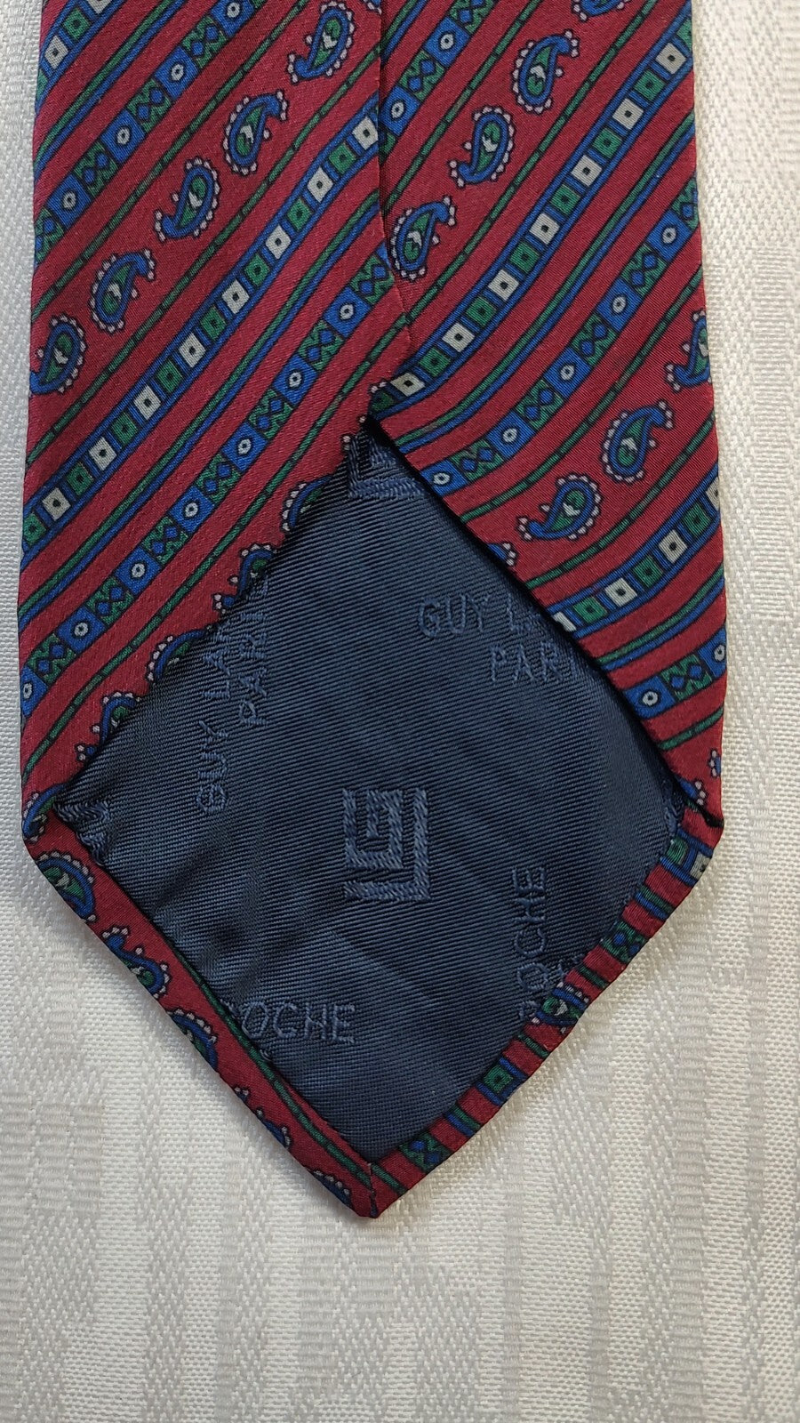 GUY LAROCHE 100% SILK TIE SETA CRAVATTA NECKTIE MADE IN ITALY CLASSIC