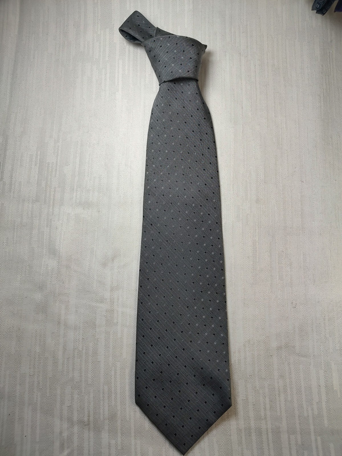 ANDREA CONTE 100% SILK TIE SETA CRAVATTA NECKTIE MADE IN ITALY SELF TIPPED