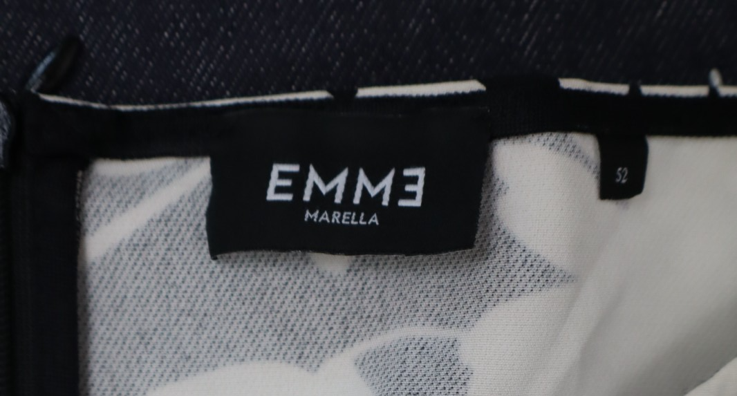 EMME MARELLA VESTITO COMODO DONNA ABITO TG 52 WOMAN CASUAL VINTAGE DRESS