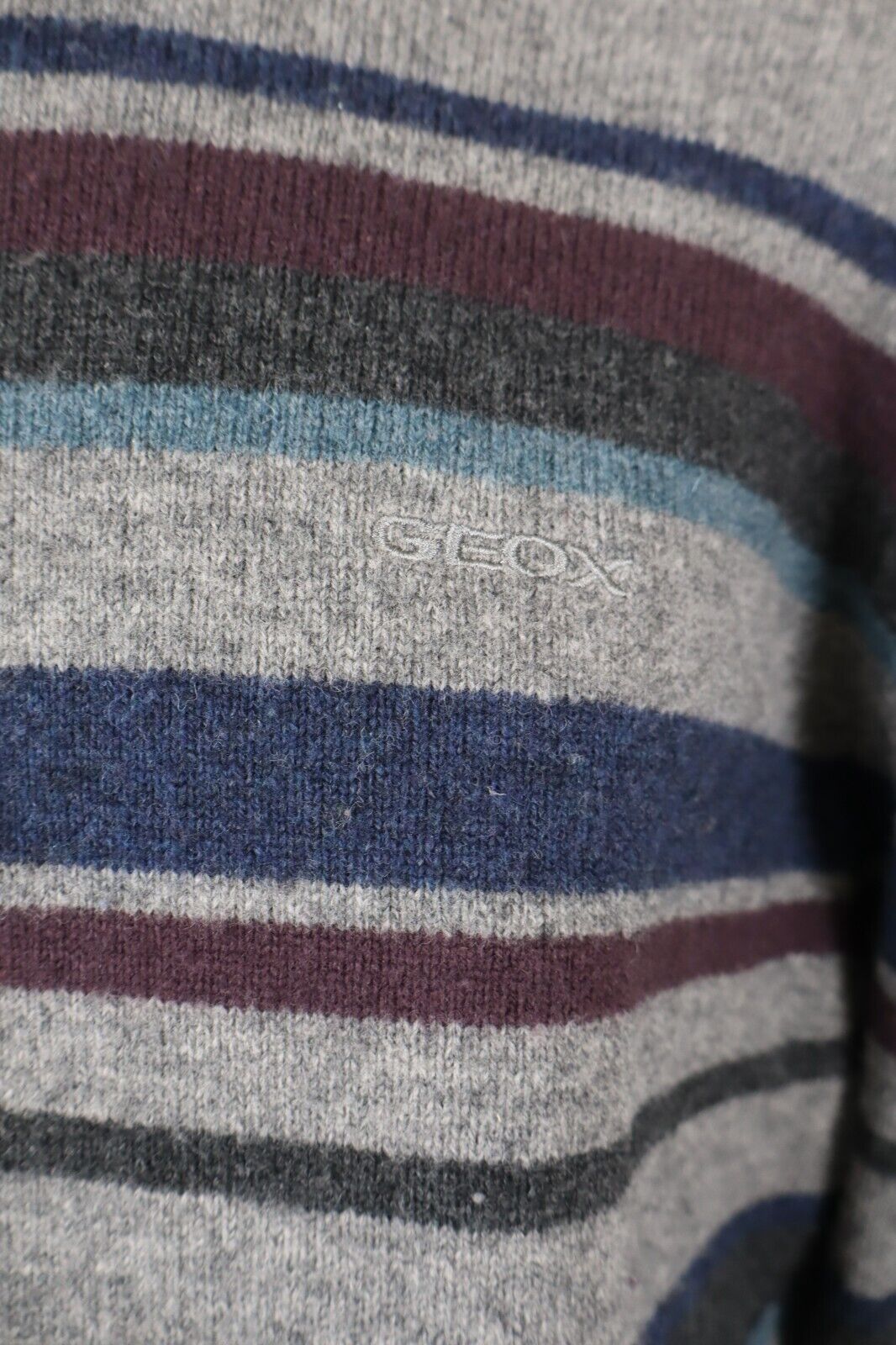 GEOX MAGLIONE LANA D'AGNELLO VINTAGE UOMO Tg. L MAN SWEATER CASUAL