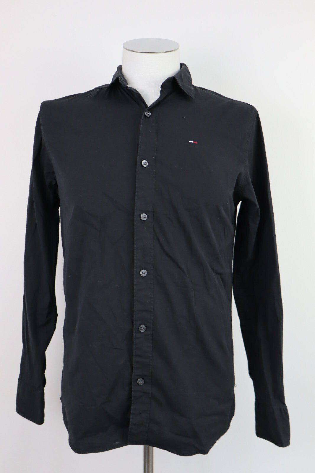 TOMMY JEANS HILFIGER CAMICIA SHIRT UOMO Tg S MAN VINTAGE CASUAL COTONE SLIM FIT