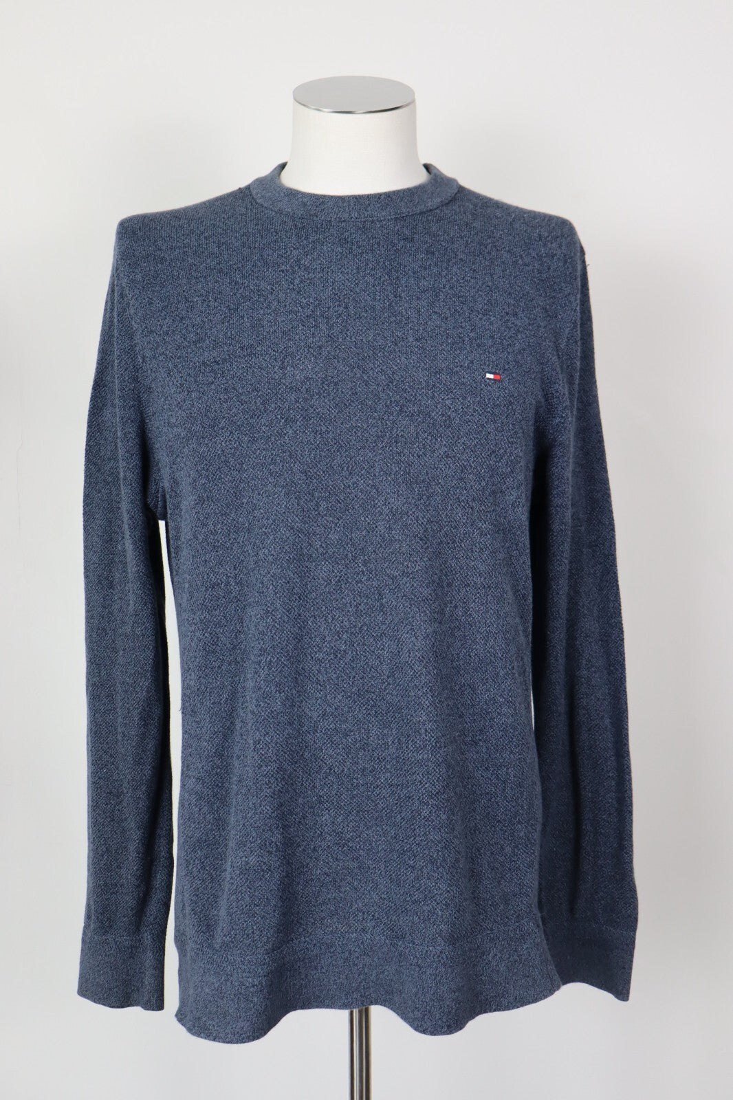 TOMMY HILFIGER MAGLIONE COTONE VINTAGE UOMO Tg. L MAN SWEATER CASUAL