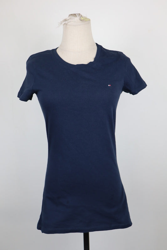 TOMMY HILFIGER MAGLIA MEZZE MANICHE DONNA S WOMAN CASUAL VINTAGE T-SHIRT COTONE