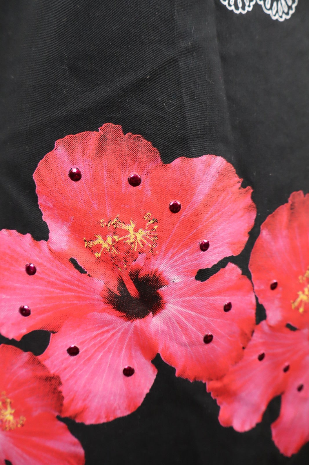 DESIGUAL VESTITO ABITO SMANICATO DONNA TG. 42 WOMAN CASUAL VINTAGE DRESS COTONE