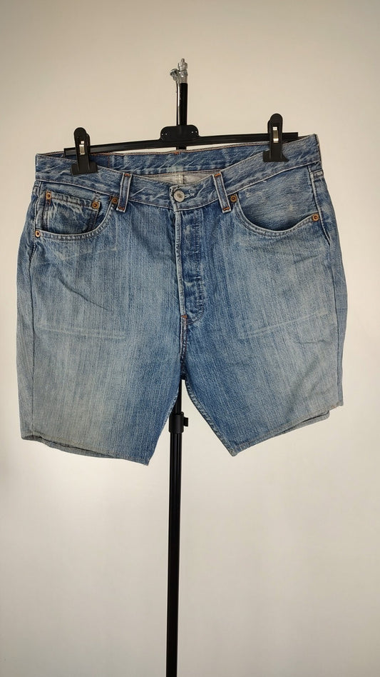 LEVI'S 501 PANTALONCINO DENIM JEANS DONNA TG 34 WOMAN VINTAGE SHORTS