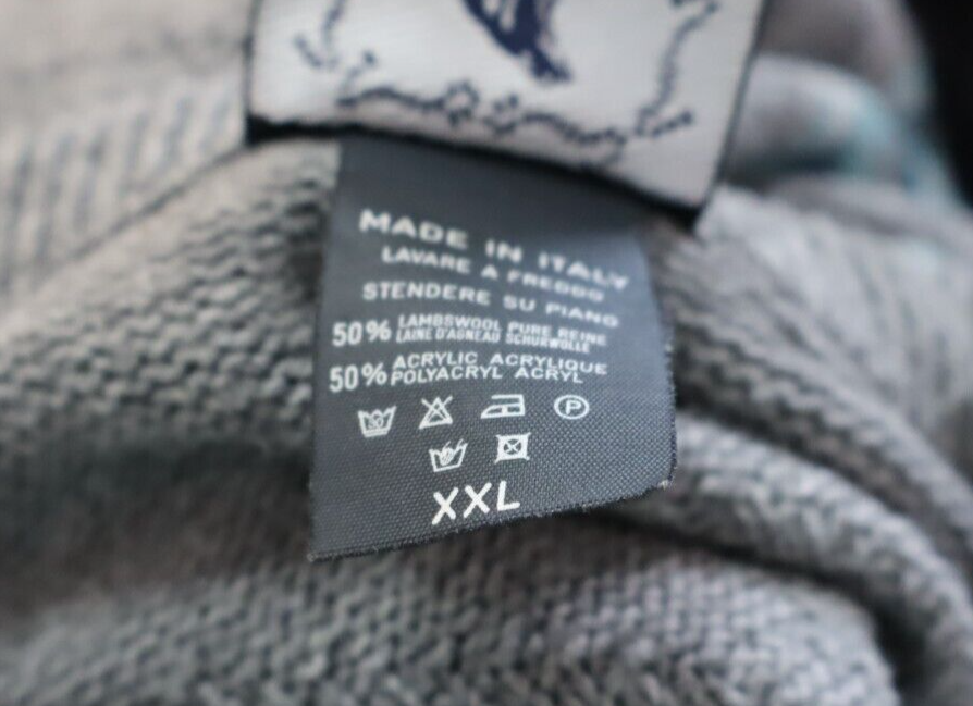 NORTH POLE MAGLIONE LANA WOOL VINTAGE UOMO Tg. 2XL MAN SWEATER CASUAL