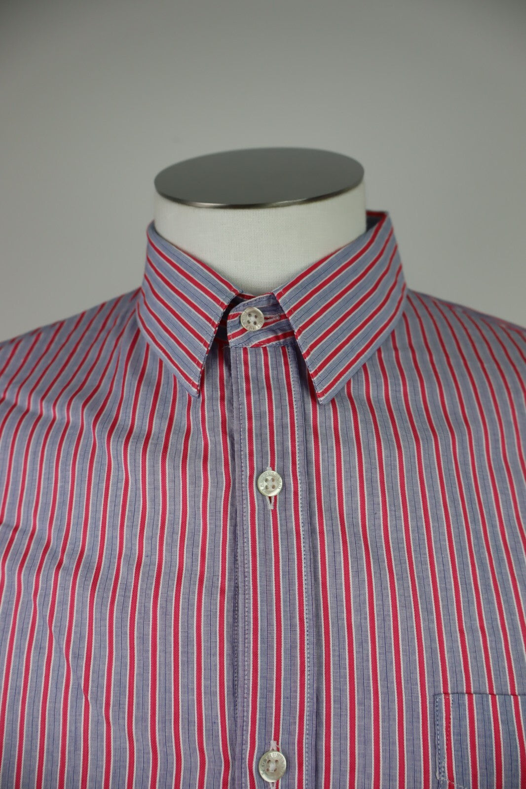 TRUSSARDI JEANS CAMICIA UOMO TG. 16 MAN CASUAL VINTAGE SHIRT COTONE COTTON