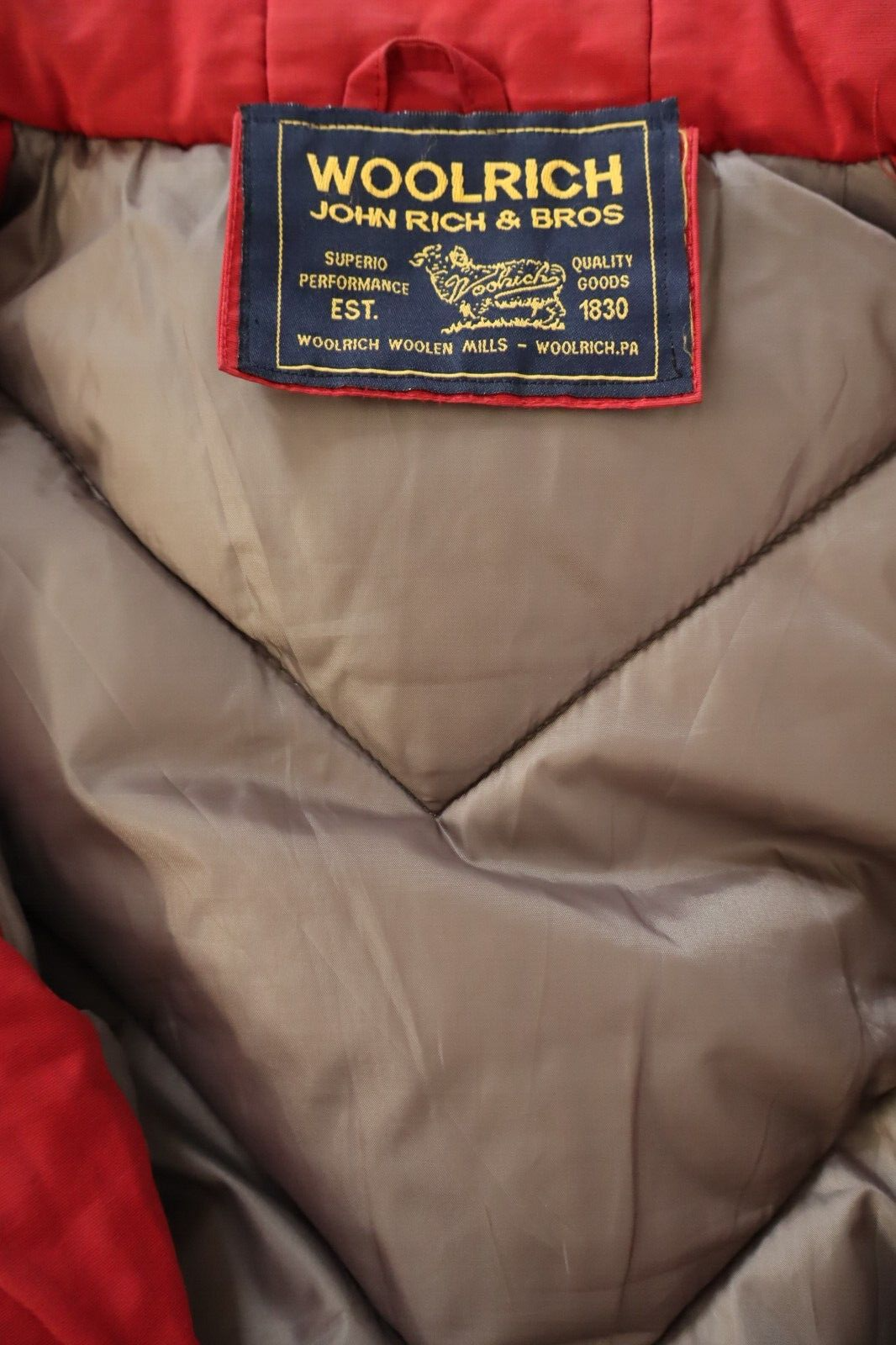 WOOLRICH GIUBBINO PIUMINO PARKA DONNA Tg S VINTAGE WOMAN JACKET CASUAL VINTAGE