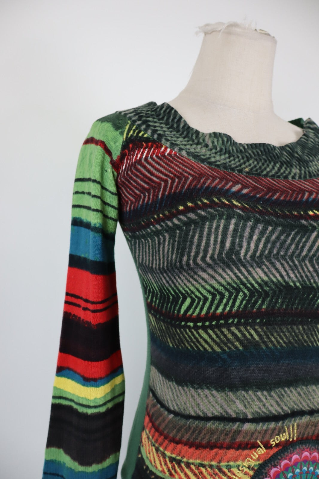 DESIGUAL MAGLIA DONNA TG. M WOMAN T-SHIRT CASUAL VINTAGE