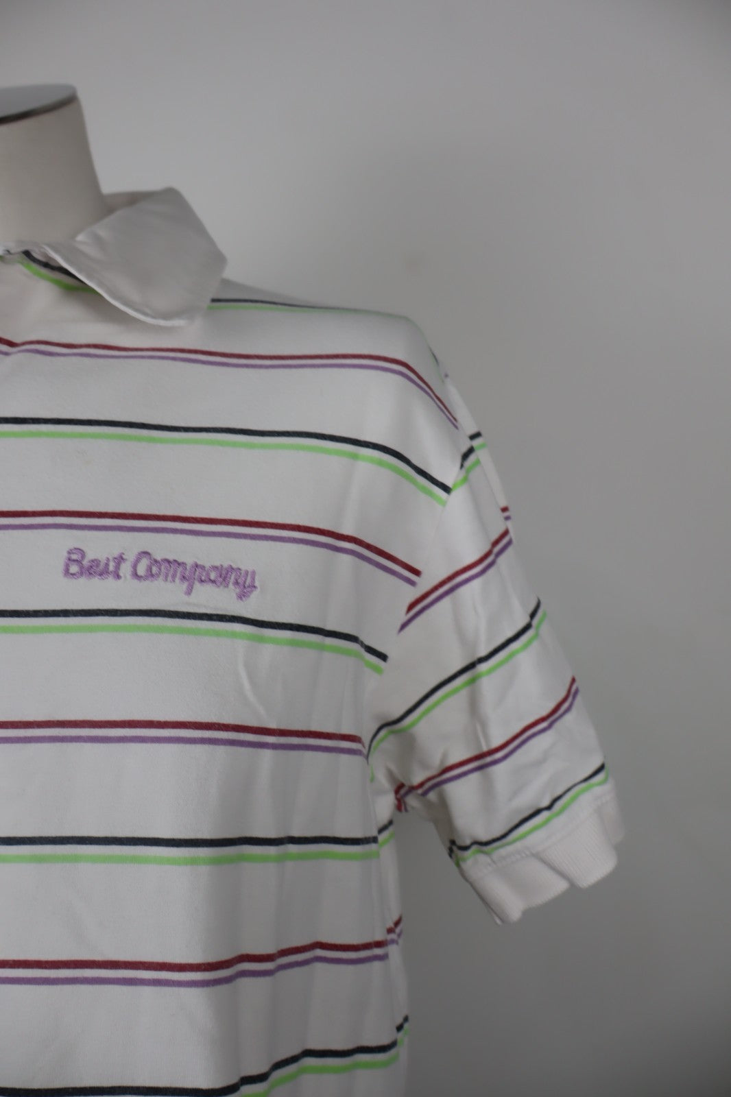 BEST COMPANY MAGLIA POLO UOMO TG L MAN COTONE COTTON T-SHIRT CASUAL VINTAGE