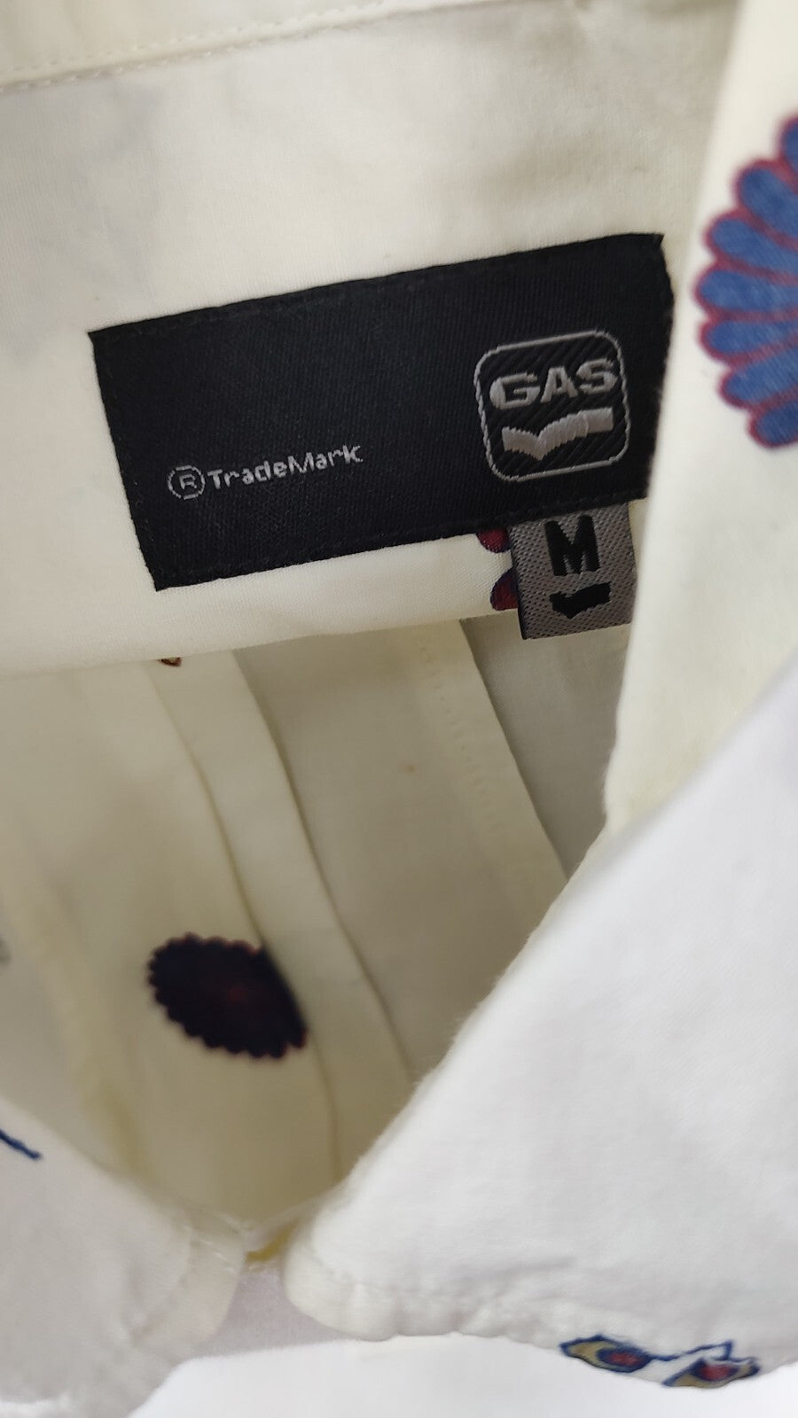 GAS CAMICIA UOMO TG.  M MAN CASUAL VINTAGE SHIRT COTONE