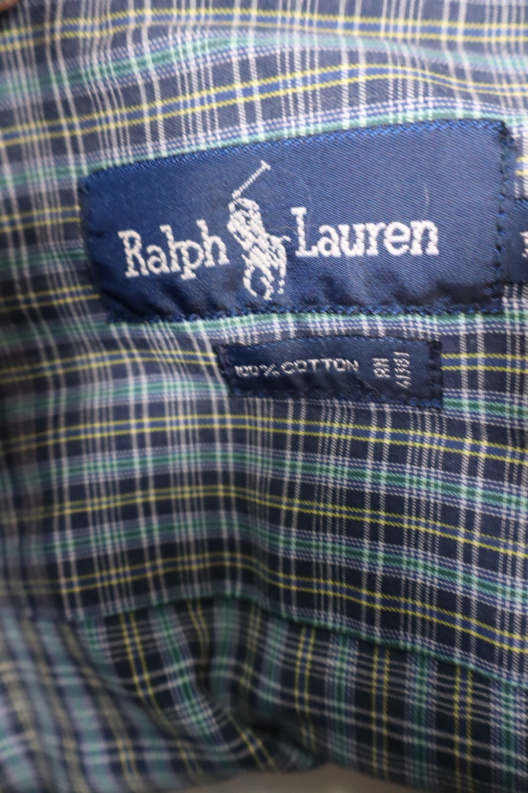 RALPH LAUREN CAMICIA UOMO COTONE TG. L MAN CASUAL VINTAGE COTTON SHIRT
