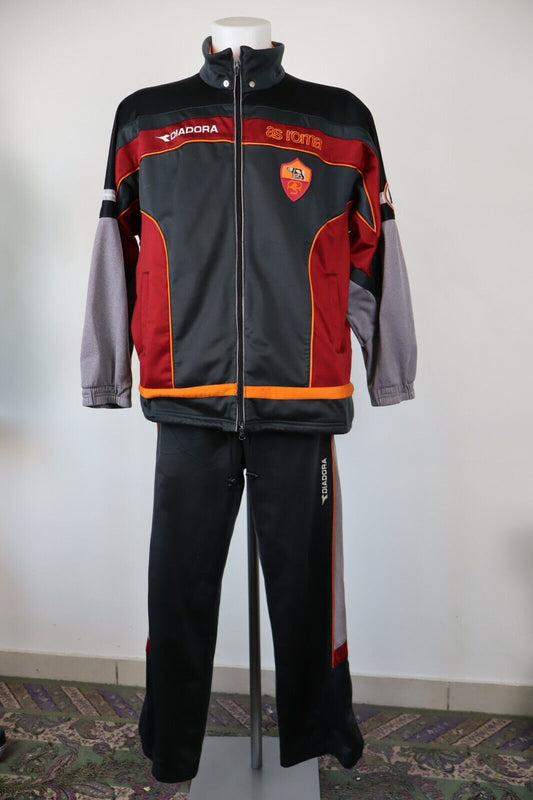 DIADORA ROMA TUTA COMPLETA CALCIO UOMO Tg 48 TRACKSUIT SPORT VINTAGE