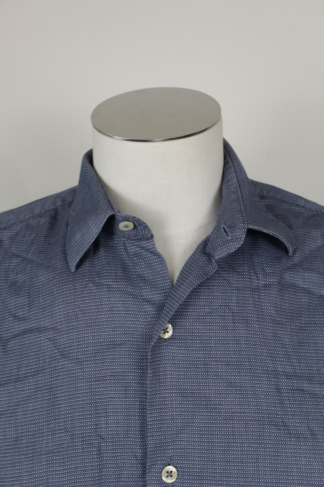 LIU JO CAMICIA COTONE UOMO TG. 40 MAN CASUAL VINTAGE SHIRT LOGO COTTON