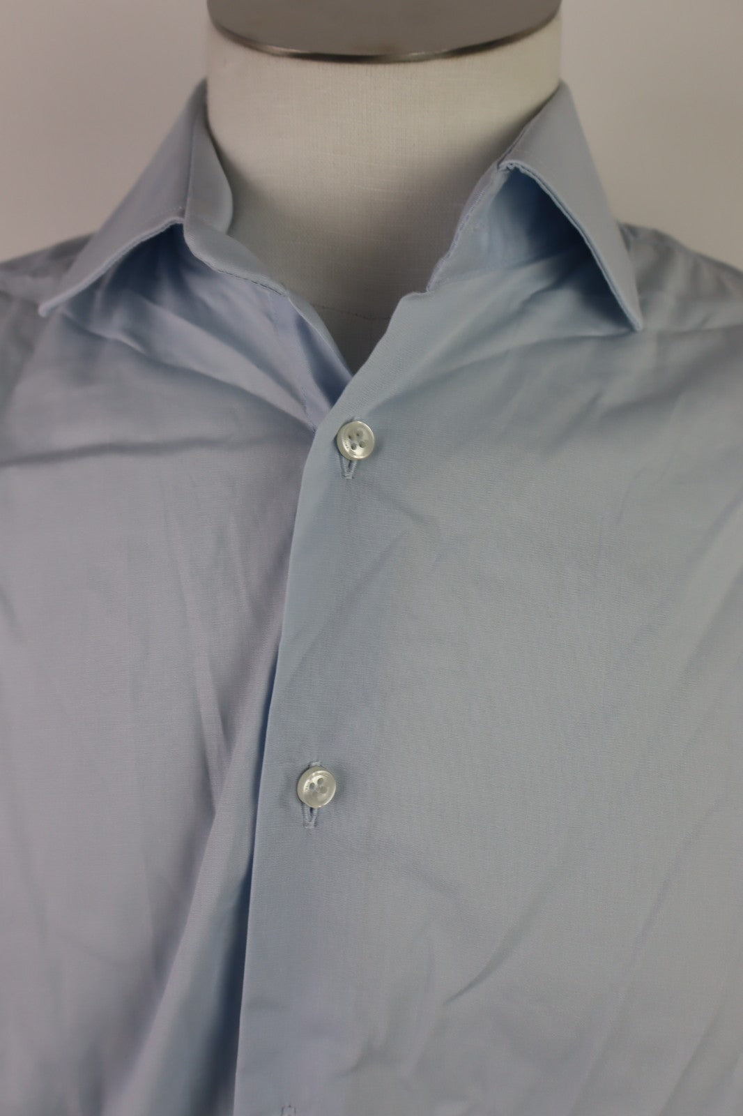 TRUSSARDI COLLECTION CAMICIA UOMO 40 15.75 MAN CASUAL VINTAGE SHIRT COTONE