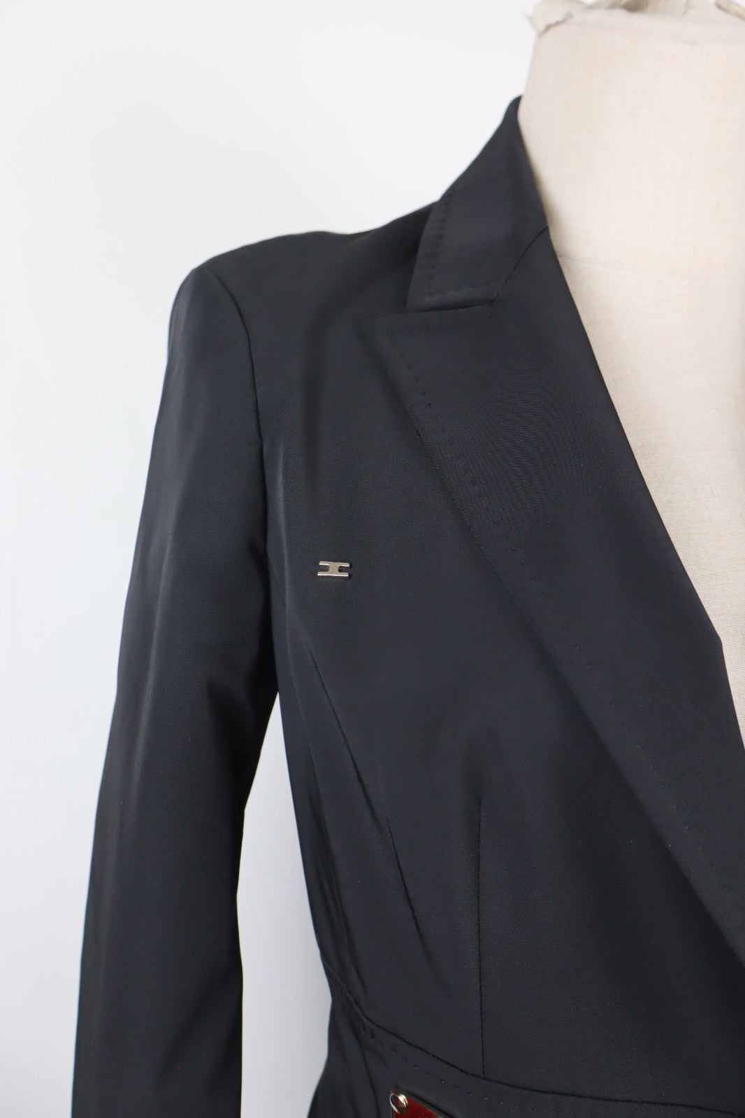 ELISABETTA FRANCHI BLAZER GIACCA DONNA Tg 44 WOMAN CASUAL VINTAGE JACKET NERO