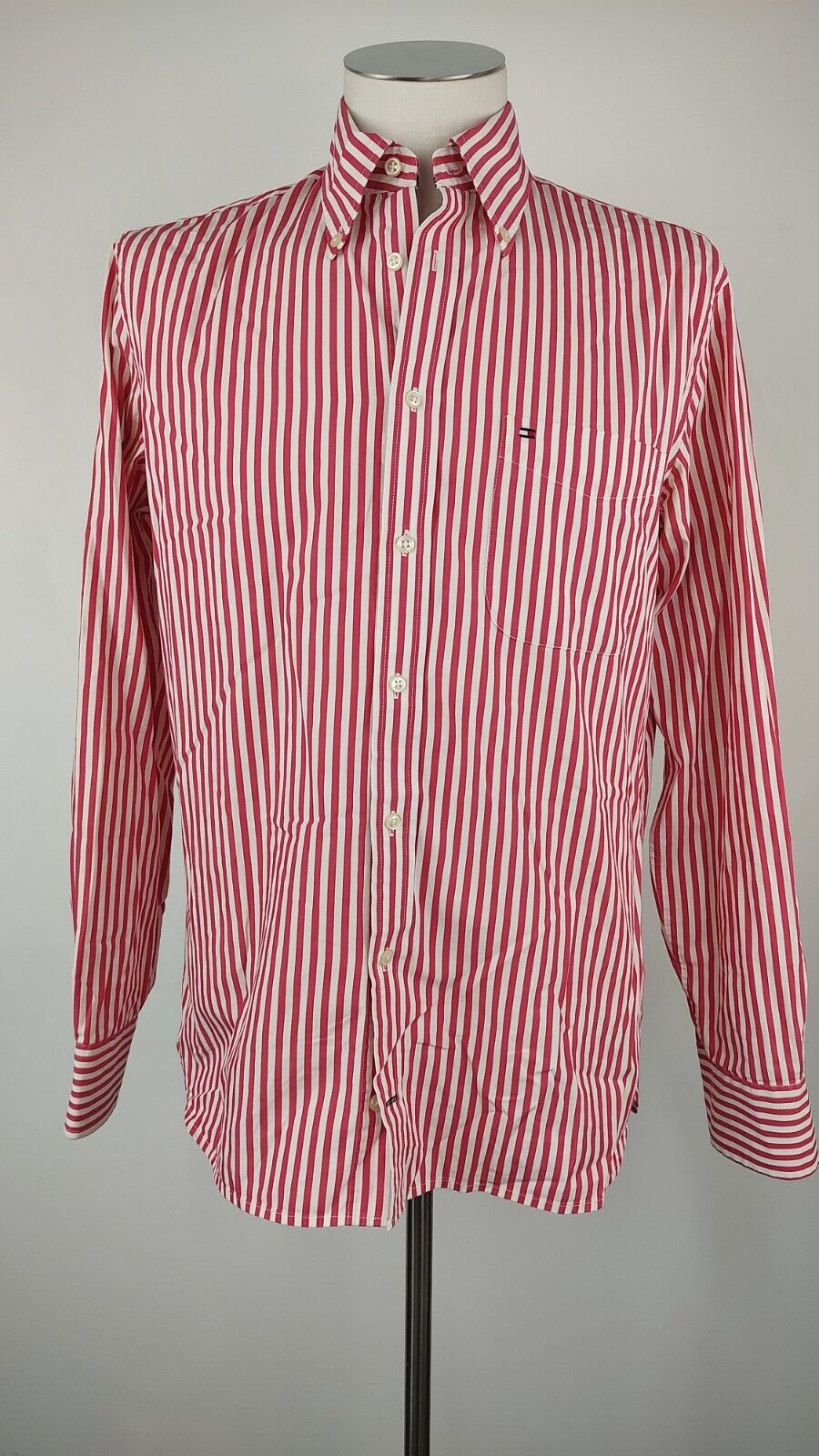 TOMMY HILFIGER CAMICIA UOMO COTONE TG. M MAN CASUAL VINTAGE COTTON SHIRT