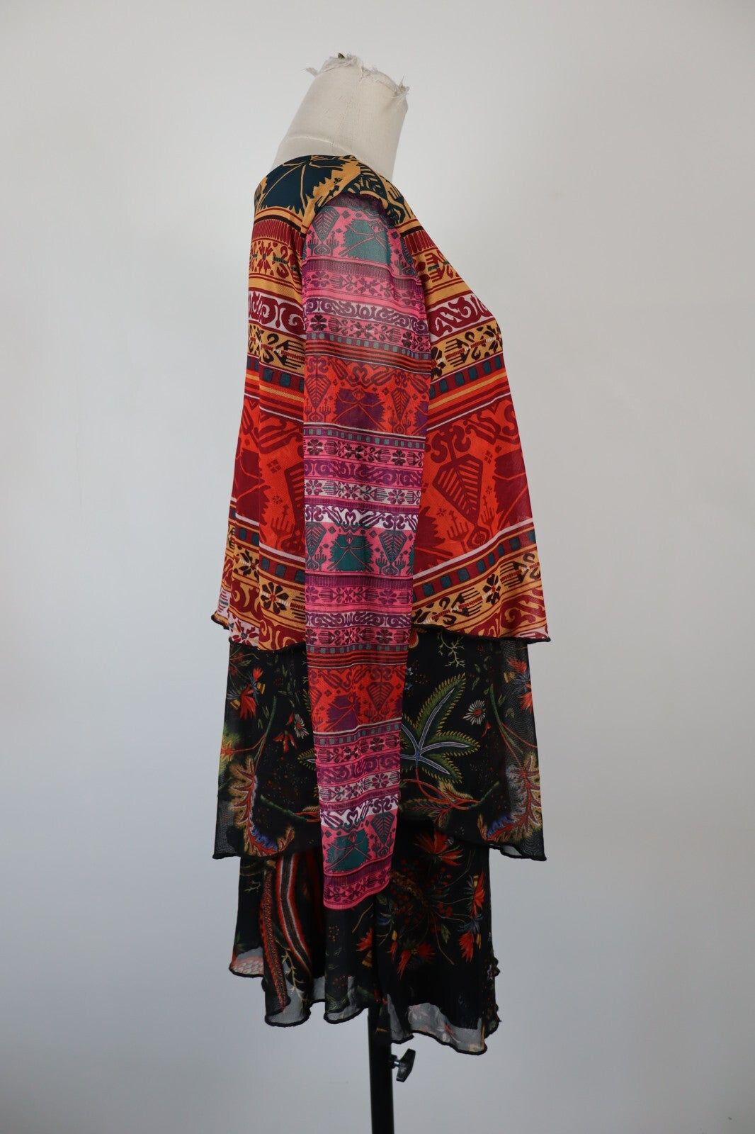 DESIGUAL VESTITO ABITO DONNA TG. M WOMAN CASUAL VINTAGE DRESS