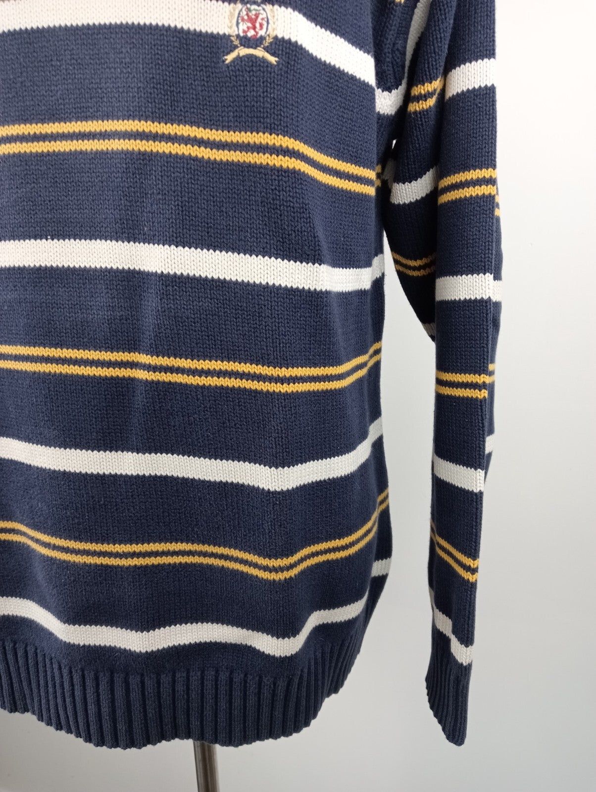 TOMMY HILFIGER MAGLIONE UOMO Tg. L MAN SWEATER CASUAL VINTAGE COTONE COTTON