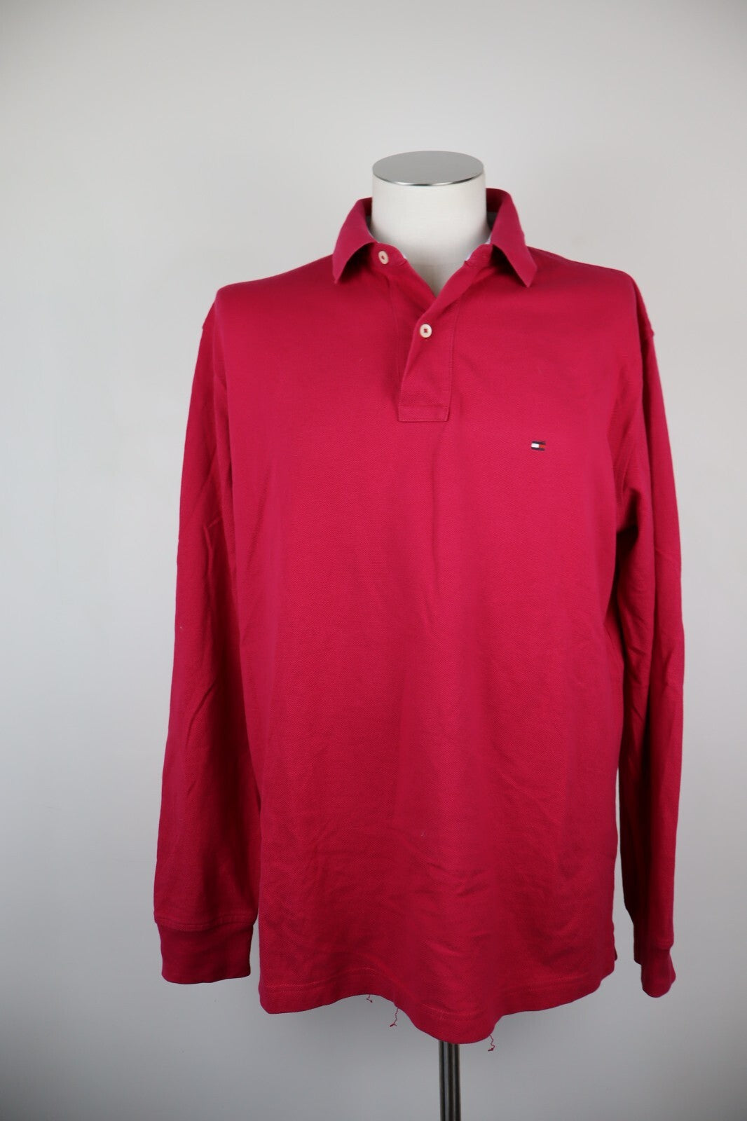 TOMMY HILFIGER POLO MAGLIA UOMO TG L MAN COTONE T-SHIRT CASUAL VINTAGE