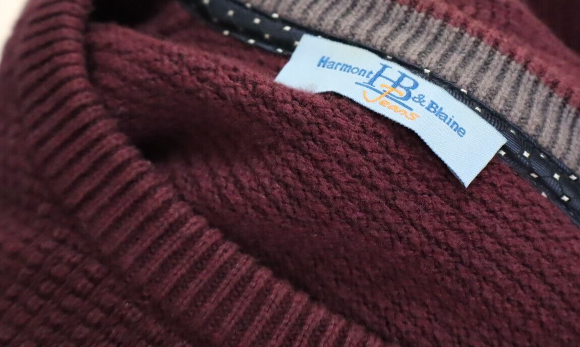 HARMONT & BLAINE MAGLIONE LANA COTONE COTTON UOMO 2XL MAN SWEATER CASUAL VINTAGE