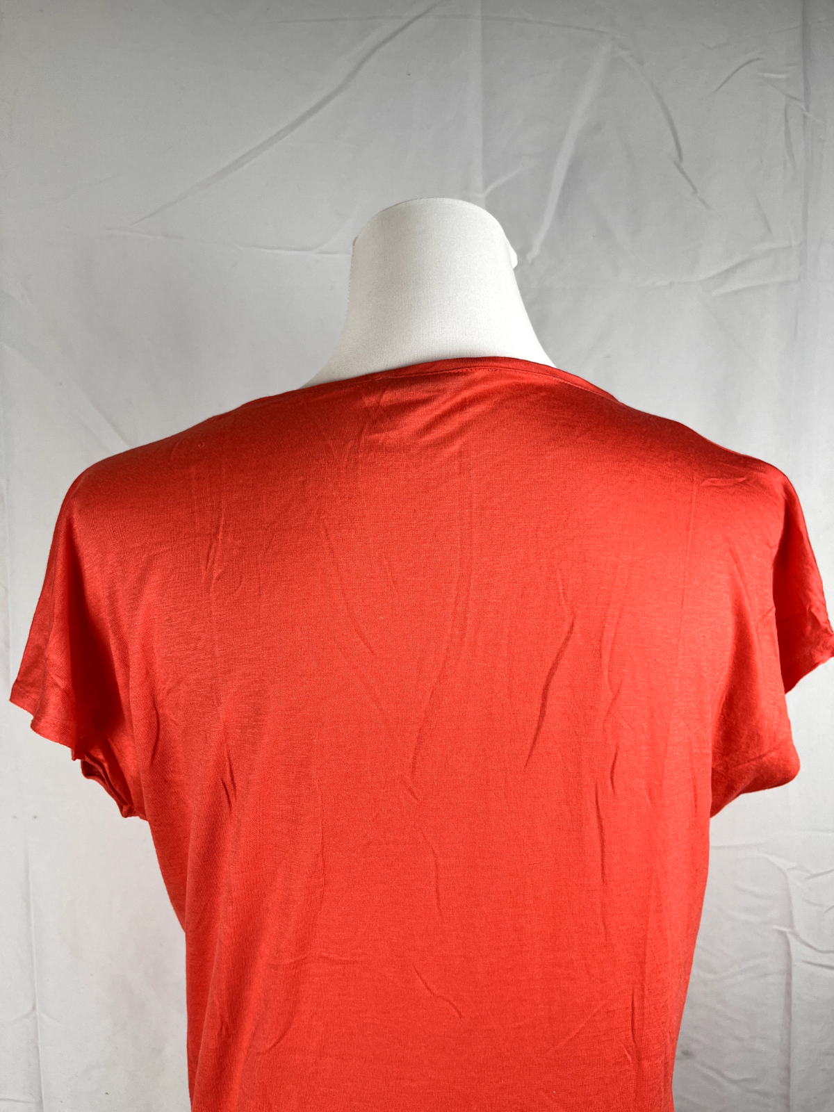 LACOSTE MAGLIA DONNA TG. 40 WOMAN CASUAL VINTAGE T-SHIRT MISTO LINO